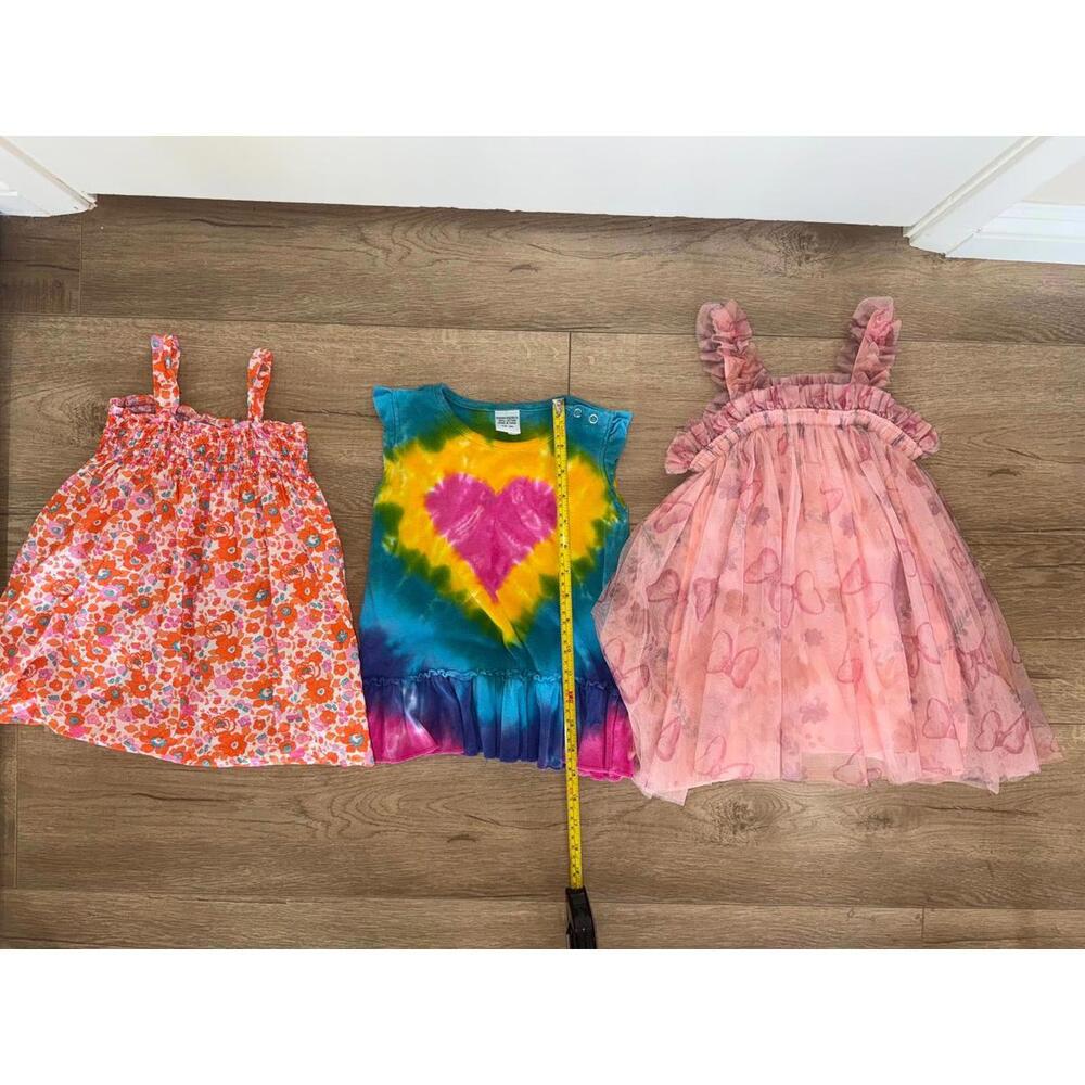Bundle lot 3 toddler baby girls 18 months summer dresses